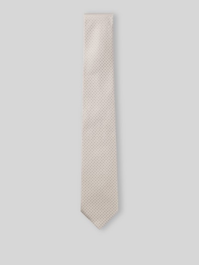 BOSS Krawatte aus reiner Wolle Modell 'KNITTED TIE 7CM' Dunkelbraun 1