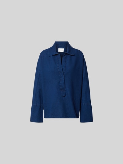 Closed Jeansbluse aus Leinen-Mix Marine 2