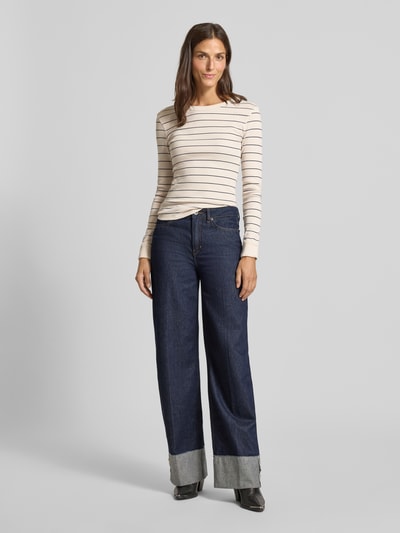 Drykorn Shirt met lange mouwen en ronde hals, model 'NURIT' Offwhite - 1