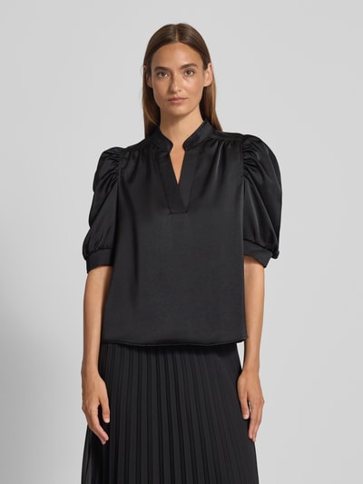 Neo Noir Regular Fit Blusenshirt mit Puffärmeln Modell 'Roella' Black 4