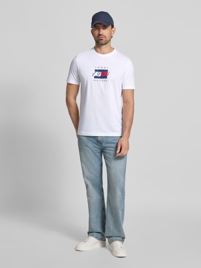 Tommy Hilfiger Regular Fit T-Shirt aus reiner Baumwolle Weiss 1