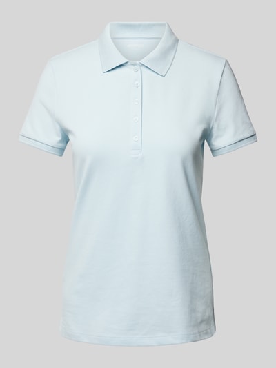 Montego Regular Fit Poloshirt in unifarbenem Design Bleu 2