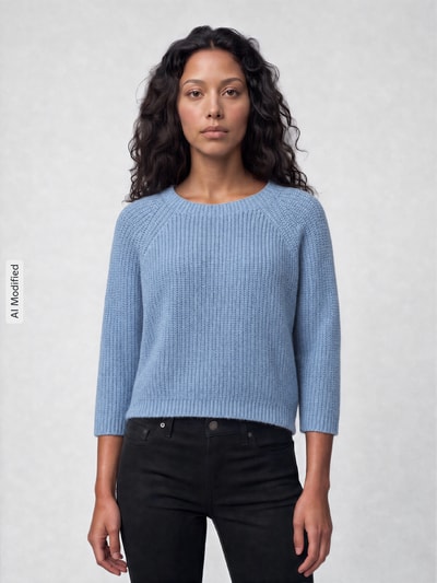 Weekend Max Mara Regular Fit Pullover mit Mohair-Anteil Modell 'XENO' Hellblau 4