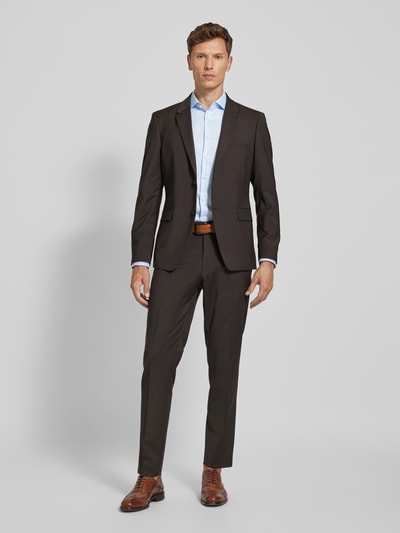 Jake*s Slim Fit Business-Hemd mit Haifischkragen Bleu 1