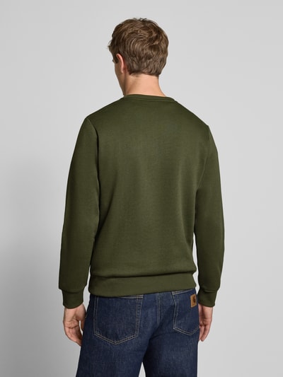 Jack & Jones Sweatshirt mit Label-Print Modell 'MAKOTO' Dunkelgruen 5