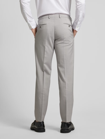 JOOP! Collection Slim fit pantalon met persplooien, model 'Blayr' Zilver - 5