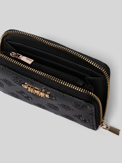 Guess Portemonnaie mit Label-Detail Modell 'PHOEBE' Black 3