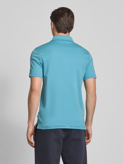 BOSS Slim fit poloshirt van puur katoen Aquablauw - 5