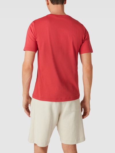 Hanro T-shirt met ronde hals, model 'Living Shirt' Donkerrood - 5