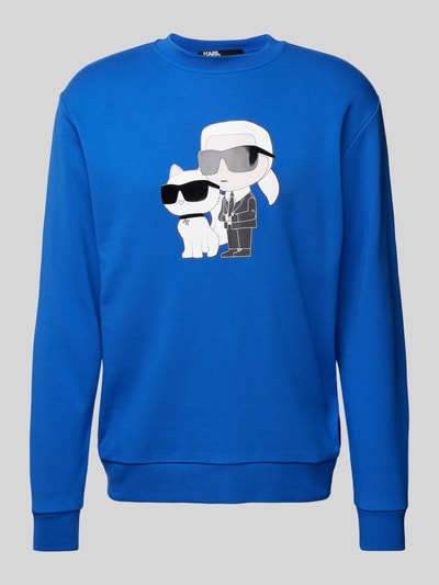 Karl Lagerfeld Sweatshirt mit Motiv-Print Royal 2