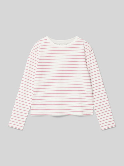 Mango Longsleeve aus reiner Baumwolle Rosa 1