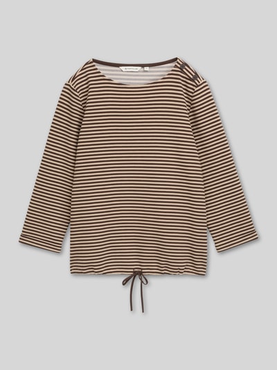 Tom Tailor Relaxed Fit 3/4-Shirt aus Baumwoll-Mix Dunkelbraun 2