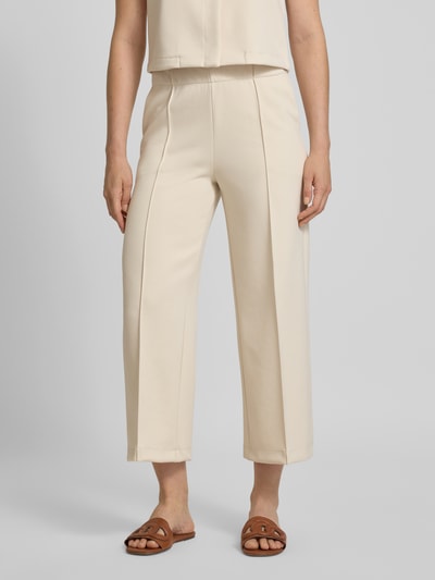 Someday Culotte mit Längsfalten und Gesäßtasche Modell 'Curilo line' Sand 4