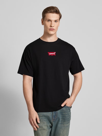 Levi's® T-Shirt mit Label-Stitching Black 4