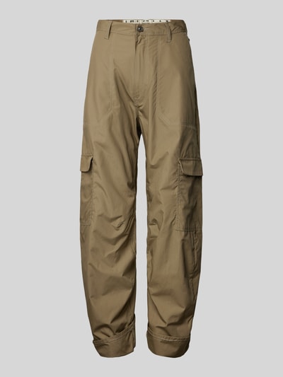 G-Star Raw Spodnie cargo o kroju baggy fit z wpuszczanymi kieszeniami model ‘Judee’ Khaki 2