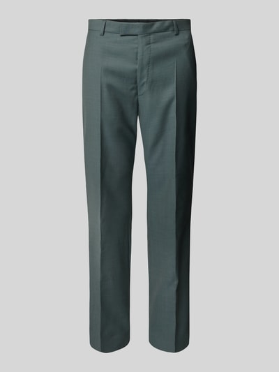 JOOP! Collection Slim Fit Anzughose aus Schurwolle mit Bügelfalten Modell 'Blayr' Gruen 2