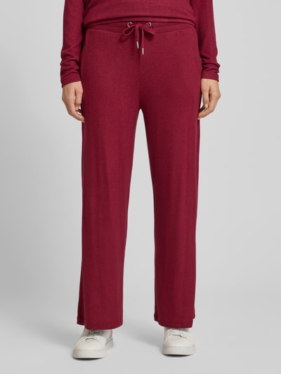 Soyaconcept Sweatpants mit elastischem Bund Modell 'Biara' Bordeaux 4