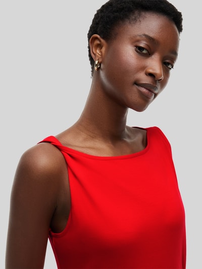 Tommy Hilfiger Körpernahes Freizeitkleid aus reiner Baumwolle Rot 3