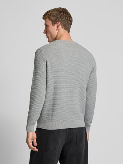 REVIEW Gebreide pullover met structuurmotief Lichtgrijs gemêleerd - 5