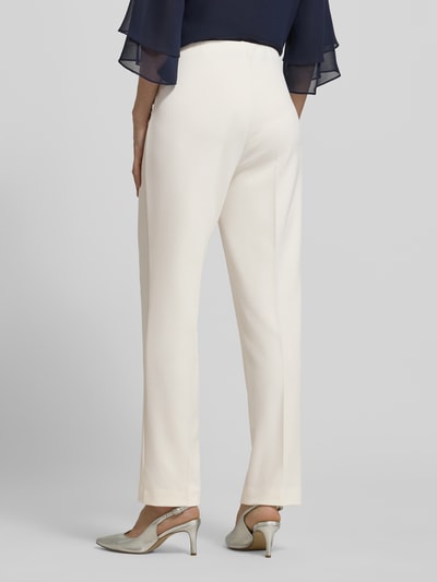 Vera Mont Slim fit stoffen broek met paspelzakken Offwhite - 5