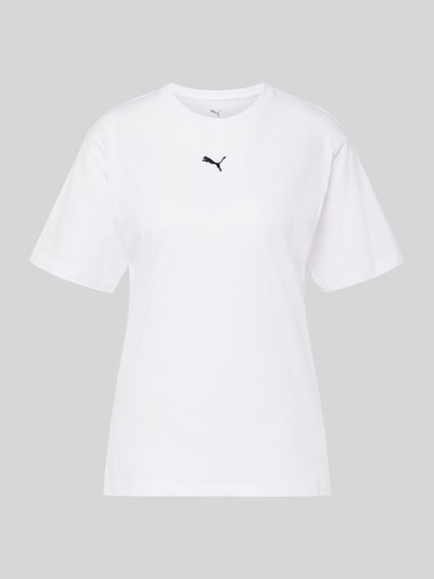 PUMA Relaxed Fit T-Shirt aus reiner Baumwolle Weiss 2