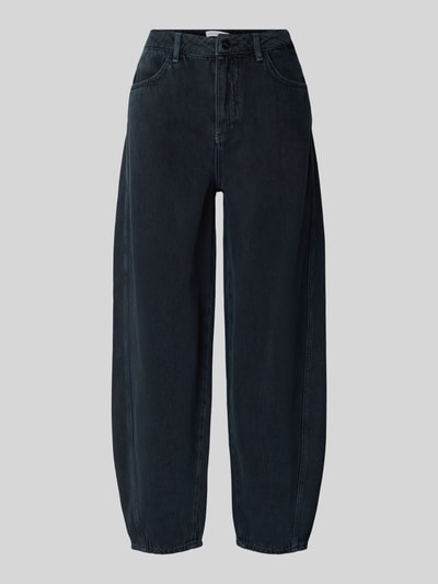 Rich & Royal Barrel fit jeans met steekzakken Donkerblauw - 2