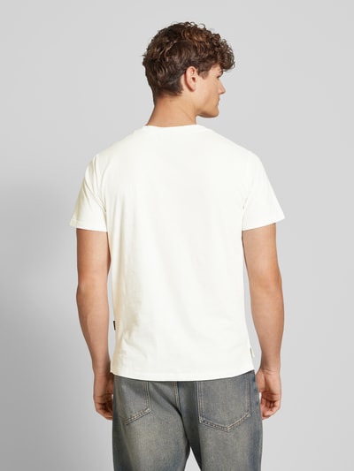 Blend T-Shirt mit geripptem Rundhalsausschnitt Modell 'BHJEM' Weiss 5