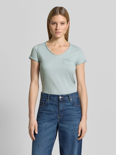 G.I.G.A. DX T-shirt z kieszenią na piersi model 'GS23' Jasnoniebieski 4
