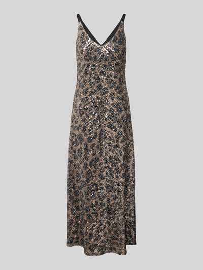 V by Vera Mont Cocktailkleid mit Paillettenbesatz Hellbraun 2