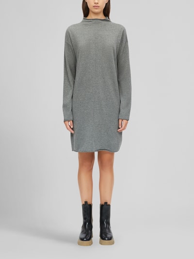 s.Oliver RED LABEL Knielanges Kleid mit Seitenschlitzen Mittelgrau 4