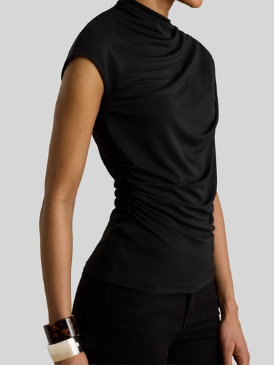 Lauren Ralph Lauren Slim Fit Top mit hochgeschlossenem Kragen BLACK 3