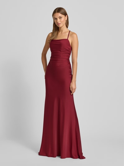 LUXUAR FASHION Abendkleid mit Raffungen Bordeaux 1