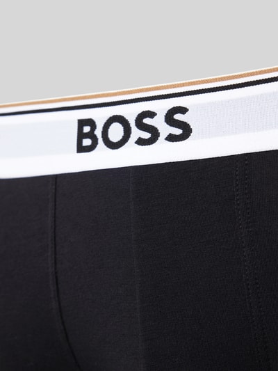 BOSS Boxershort met elastische band met logo in een set van 3 stuks Zwart - 2