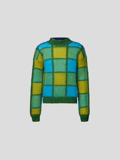 Marni Pullover im Patchwork-Look Gruen 2