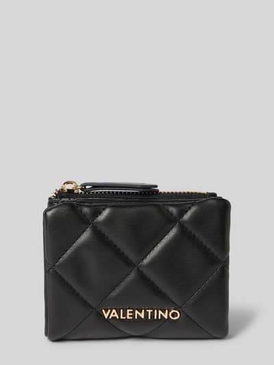 VALENTINO BAGS Portemonnaie mit Steppnähten Modell 'OCARINA' Black 1