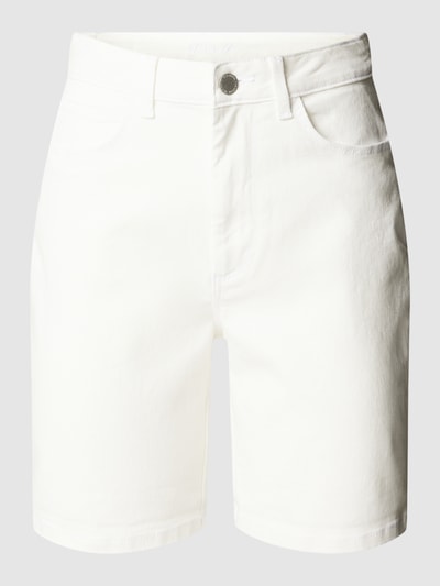 Vila Korte broek met labeldetails, model 'Vijo' Offwhite - 2