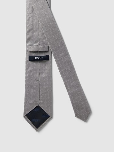 Joop! Slim Fit Stropdas met all-over motief Grafiet - 3