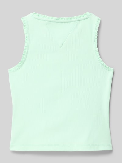 Tommy Hilfiger Teens Tanktop met labelstitching Mintgroen - 3