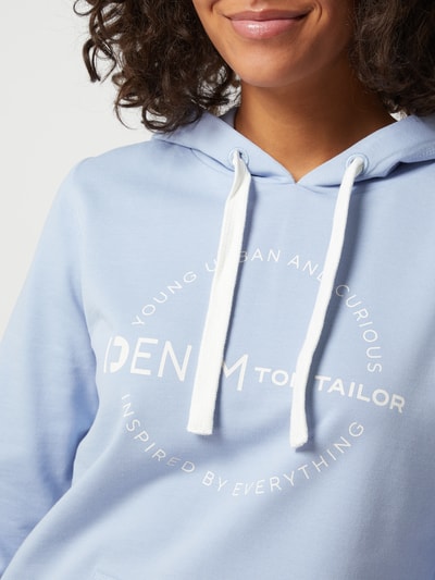 Tom Tailor Denim Hoodie aus Baumwolle  Hellblau 3