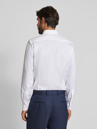 OLYMP Level Five Regular fit zakelijk overhemd met structuurmotief Wit - 5
