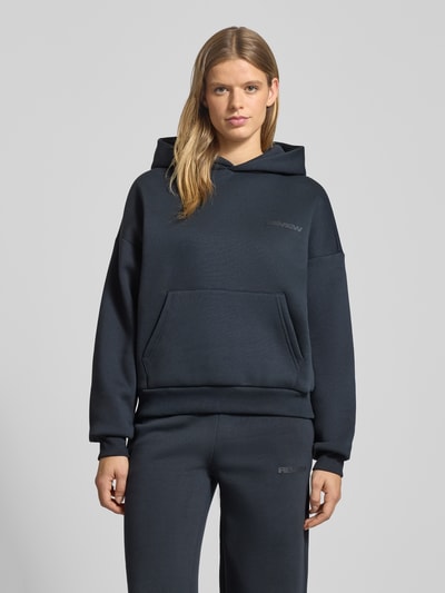 Review Oversized Hoodie mit Kapuze Dunkelblau 4