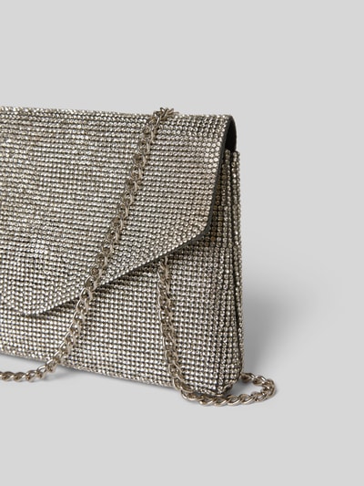 Jake*s Cocktail Clutch mit Ziersteinbesatz Silber 3