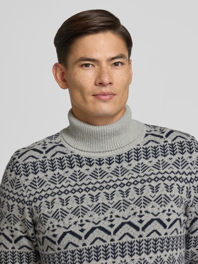 Brax Strickpullover mit gerippten Abschlüssen Modell 'BRIAN' Beige 3