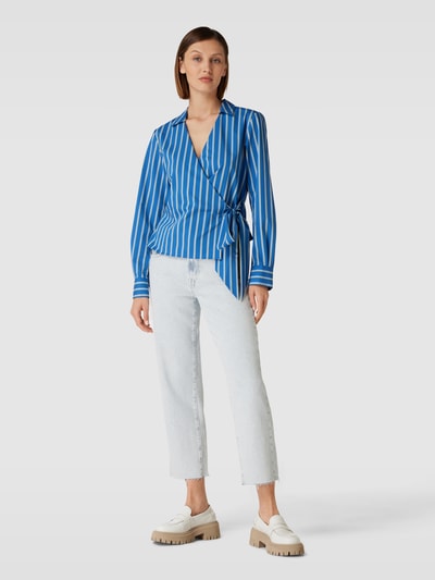 Tommy Hilfiger Overhemdblouse met streepmotief Bleu - 1