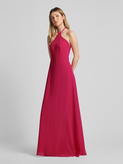 TROYDEN COLLECTION Abendkleid in unifarbenem Design Pink 1