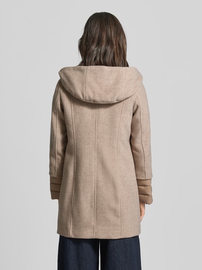 s.Oliver RED LABEL Regular Fit Wollmantel mit Stepp-Einsatz Beige Melange 5