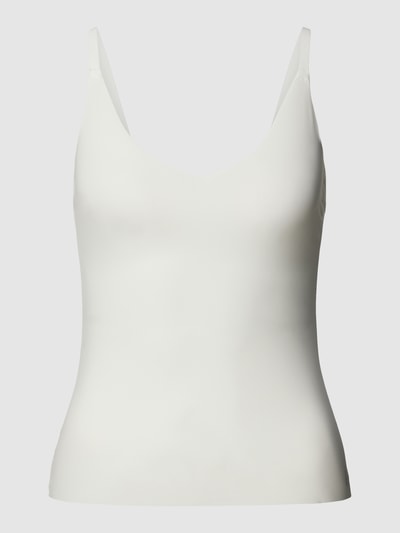 Sloggi Top na ramiączkach w jednolitym kolorze model ‘ZERO FEEL 2.0’ Złamany biały 1