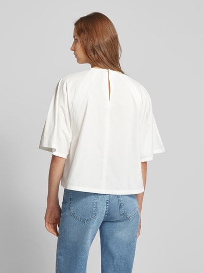 Weekend Max Mara Blusenshirt mit Rundhalsausschnitt Modell 'CRESPO' Weiss 5