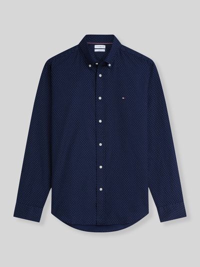Tommy Hilfiger Regular Fit Freizeithemd aus reiner Baumwolle Marine 2