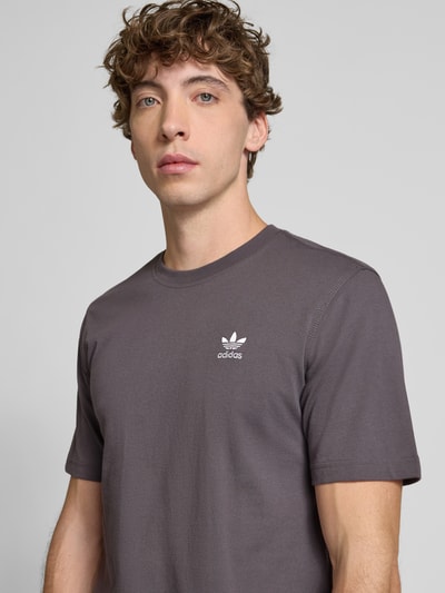 adidas Originals T-Shirt mit Logo-Stitching Anthrazit 3